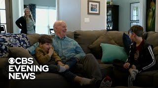 "HugAgain" lets grandfather embrace grandchildren