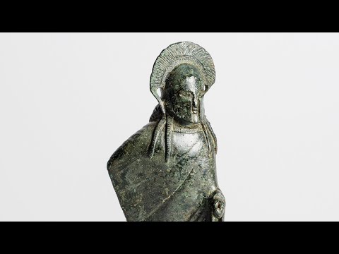 Uma estátua de um general espartano em Connecticut