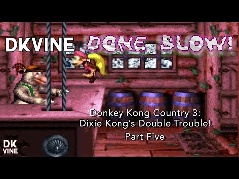 DK Vine Done Slow! - Donkey Kong Country 3: Dixie Kong's Double Trouble! (part five)