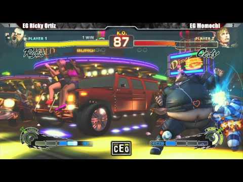 SSF4 AE2012 Losers Final EG Ricky Ortiz vs EG Momochi - CEO 2012 Tournament