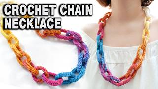 Crochet Chain Necklace for Absolute Beginners