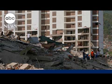 Strong aftershock rattles Venezuela as rescue workers race to find survivors