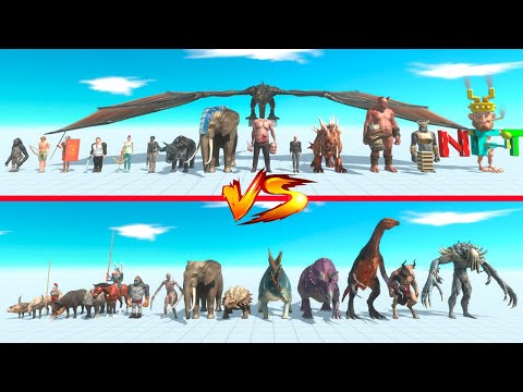 Ranged Team vs Spike Team - Animal Revolt Battle Simulator