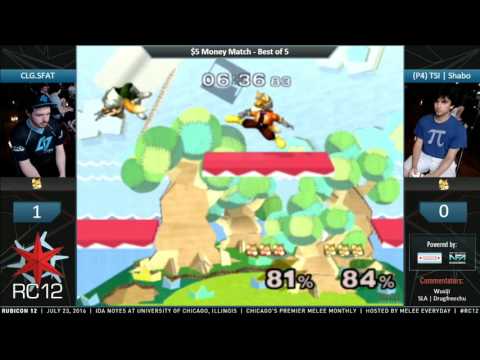 Rubicon 12 - CLG.SFAT (Red Fox) vs. TSI | Shabo (Fox) - SSBM - $5 Money Match