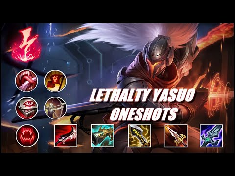 Lethality Yasuo Montage #4 - Lethality Yasuo Oneshot Build - League Of Legends Best Yasuo Plays 2021