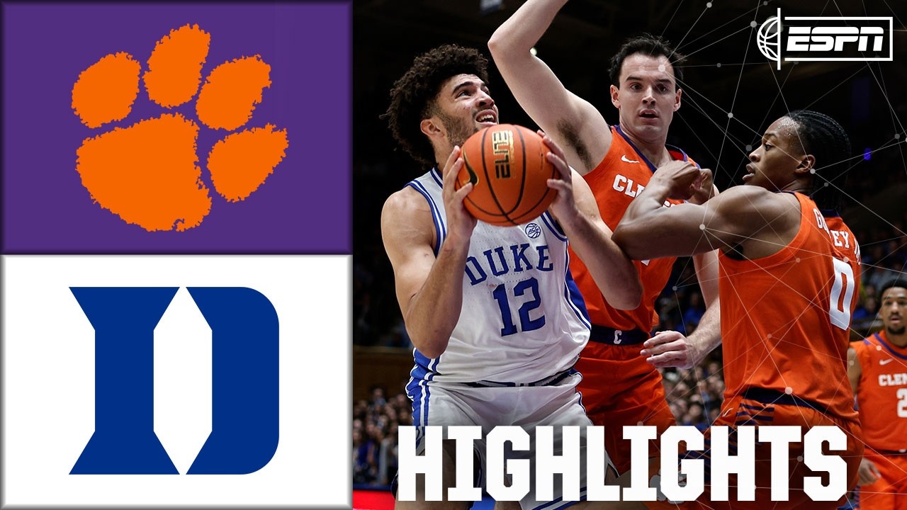 BATTLE IN THE ACC 📈 Clemson Tigers vs. Duke Blue Devils | Full Game Highlights | ESPN CBB