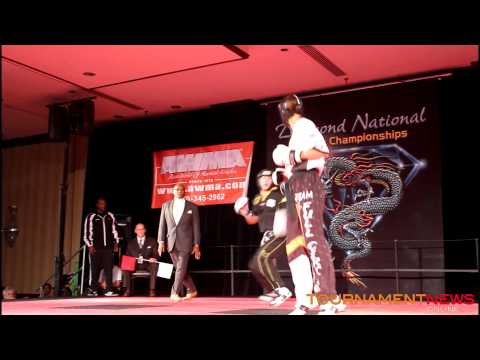 Chelsey Nash vs Claire Cocozza Women's FIghting Overall at Diamond Nationals 2012