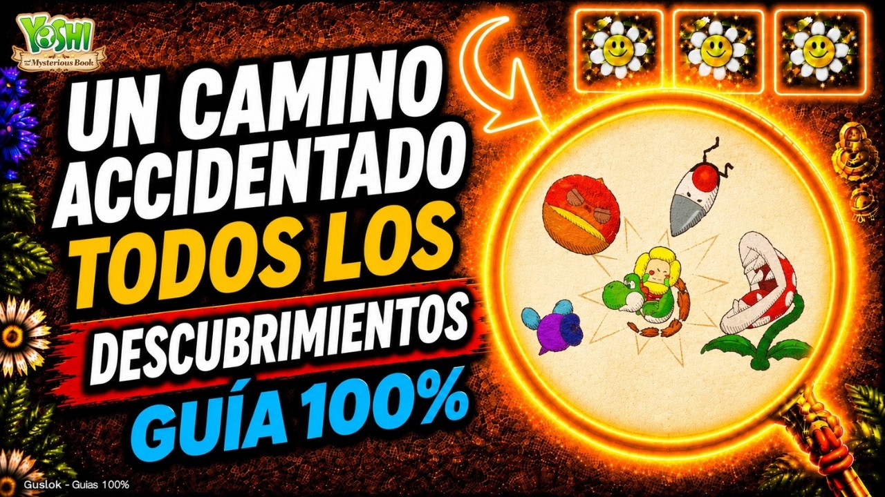Un camino accidentado Todos los Coleccionables 100% | Yoshi and the Mysterious Book Un camino accidentado Todos los Coleccionables 100% | Yoshi and the Mysterious Book
