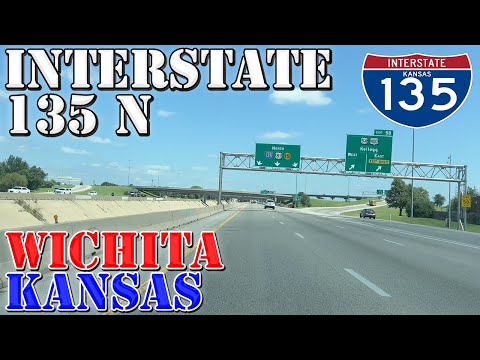 I-135 North - Wichita - Kansas - 4K Highway Drive