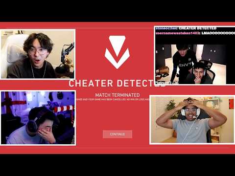 Valorant Streamers React to Satisfying "Cheater Detected" Moments feat. TenZ, Mooda, S0M