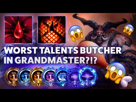 Butcher Furnace Blast - WORST TALENTS BUTCHER IN GRANDMASTER?!? - Hardstuck Bronze 5 Adventures 2022