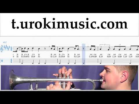Trumpet lessons Aventura, Romeo Santos - Inmortal Sheet Music Tutorial um-i-n352