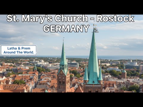 ⛪ St. Mary’s Church – Rostock | Brick Gothic & Astronomical Clock | Latha & Prem 🌍 #travelvlog
