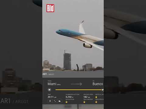 Dramatischer Landeanflug von Präsidenten-Maschine #shorts