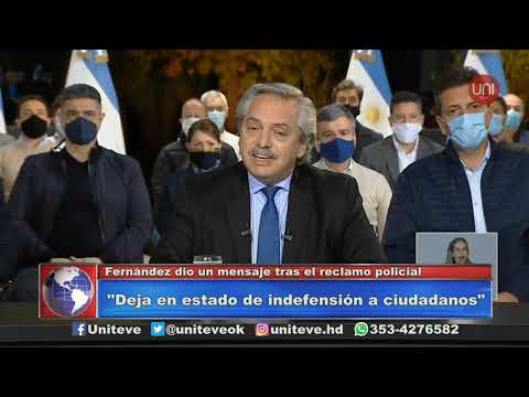 Protesta policial en Olivos