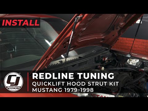 QuickLIFT Hood Strut Kit | Redline Tuning | 1979-1998 Mustang