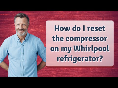 How do I reset the compressor on my Whirlpool refrigerator?