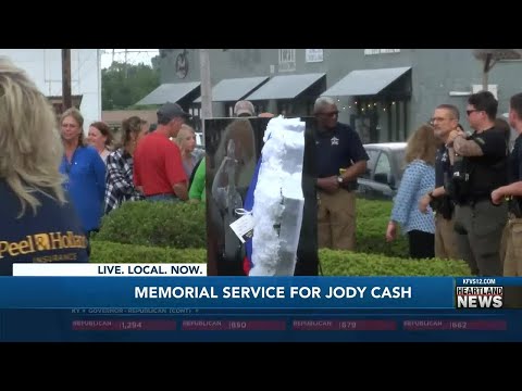Memorial service for Jody Cash
