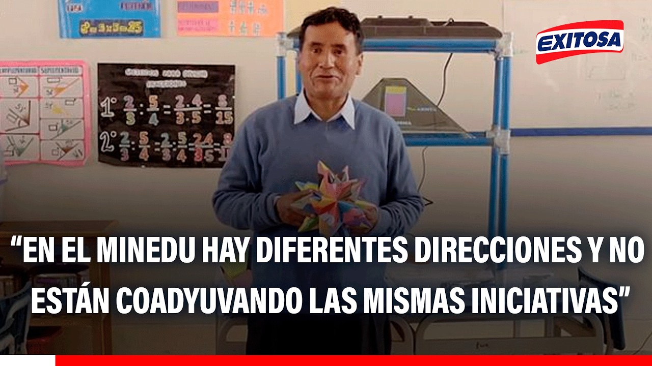 🔴🔵MINEDU no tiene un solo direccionamiento, según Gerson Ames: “No coadyuvan las mismas iniciativas”