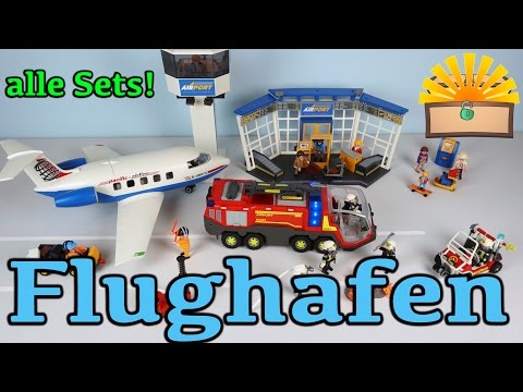 ALLE SETS vom PLAYMOBIL FLUGHAFEN! Airport komplett 5338 5337 5395 Playmobil Film deutsch