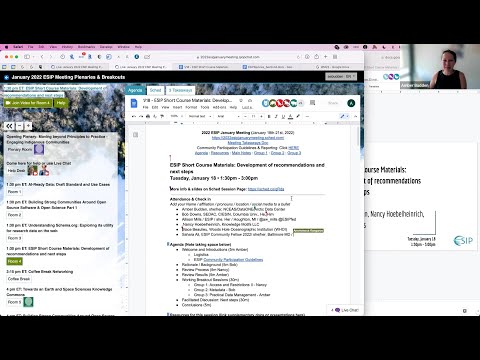 ESIP Short Course Materials: Development of recommendations and next steps