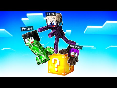 Playing as a MOB on ONE LUCKY BLOCK in Minecraft!