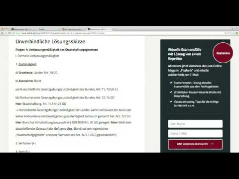 Live Besprechung ÖR II 1. Examen April 2016 Nordrhein-Westfalen