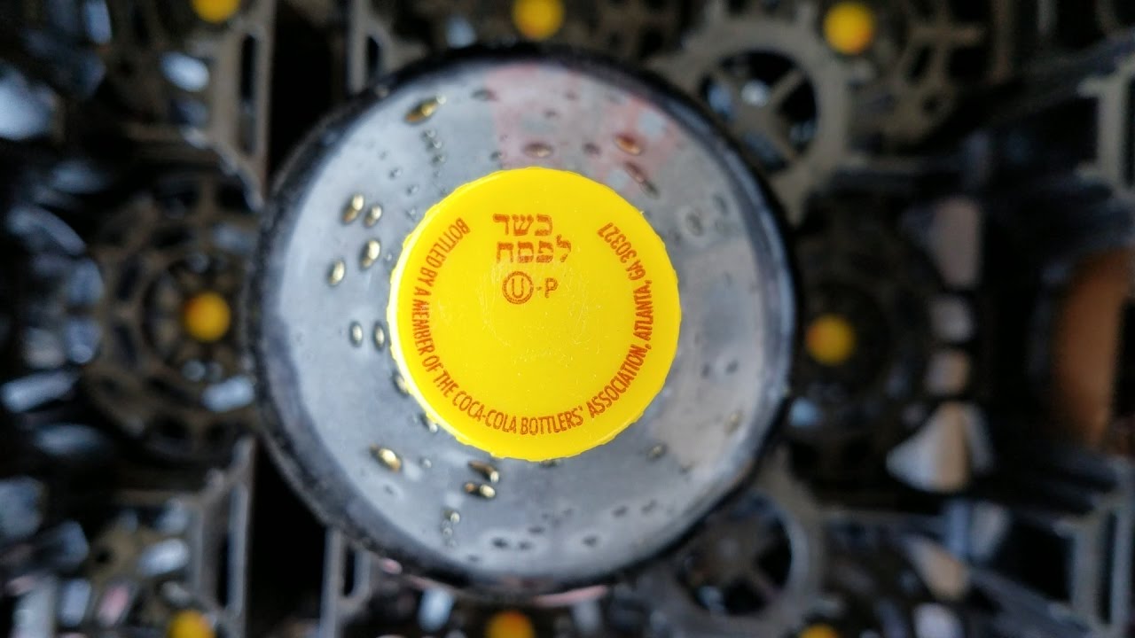 Kosher For Passover Coca-Cola Bottles Have A Yellow Cap