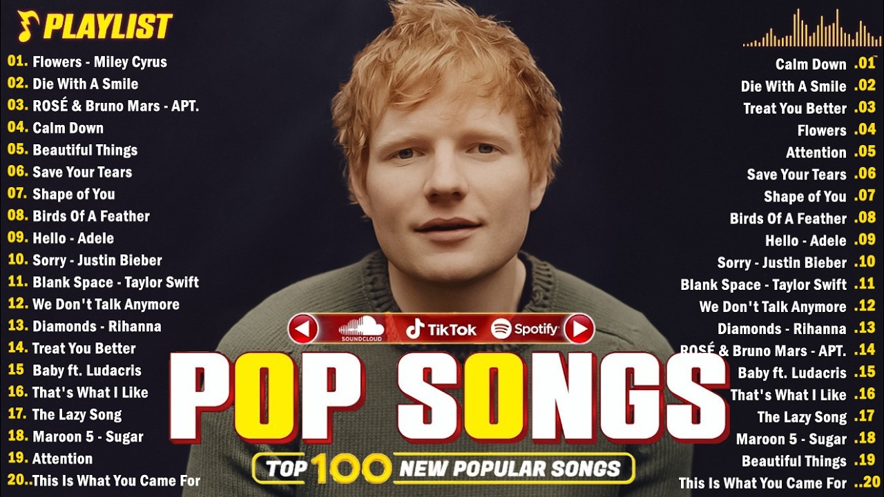 Ed Sheeran, Rihanna, Zayn, Adele, Dua Lipa, Selena Gomez, Bruno Mars, Maroon 5 🎶 Billboard Hot 100