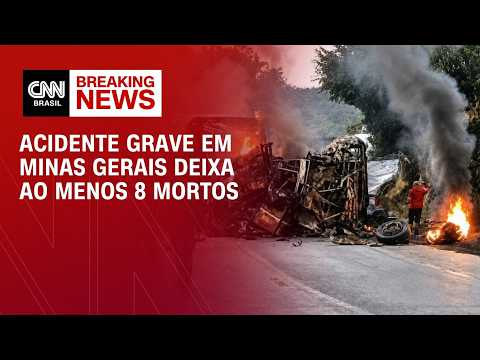 Local do acidente na BR-251 em Minas Gerais