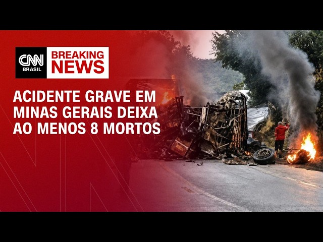 Acidente entre ônibus e carreta deixa ao menos oito mortos em rodovia de MG | AGORA CNN