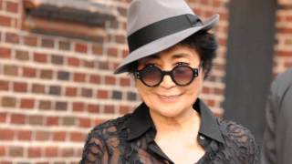 Yoko Ono after Letterman Show