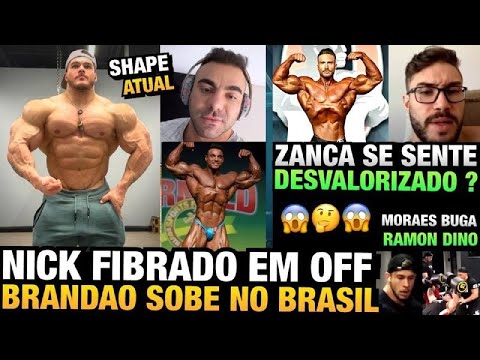BRANDÃO VAI COMPETIR NO BRASIL - NICK WALKER ABSURDO COM 125KG SECO - ZANCA DESVALORIZADO ? E MAIS