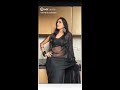 Hot Black Saree Navel Show Hot Tiktok