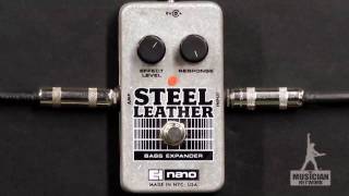 Video thumbnail for EHX  STEEL LEATHER BASS EXPANDER PEDAL REVIEW - GearUP on TMNtv ! by THE MUSICIAN NETWORK (TMNtv)