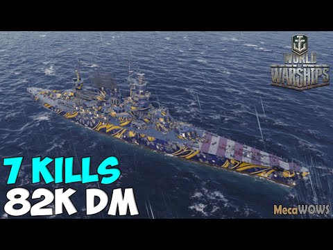 World of WarShips | Andrea Doria | 7 KILLS | 82K Damage - Replay Gameplay 4K 60 fps