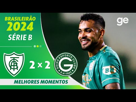 Gols e lances de América-MG x Goiás