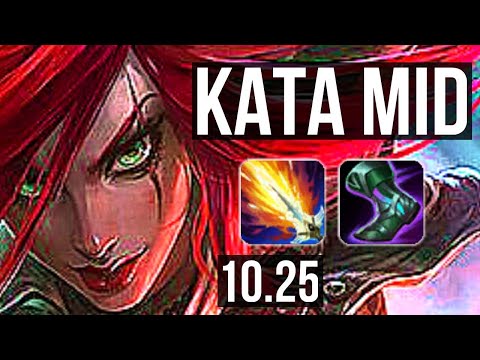 KATARINA vs LEBLANC (MID) | 7/1/4, 6 solo kills, 1100+ games, 1.3M mastery | KR Diamond | v10.25