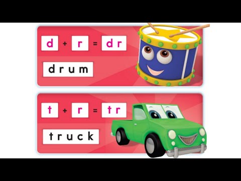 Oxford Phonics World student book level 4 - Consonant blends - disc 1 - unit 2 - dr tr - drum truck