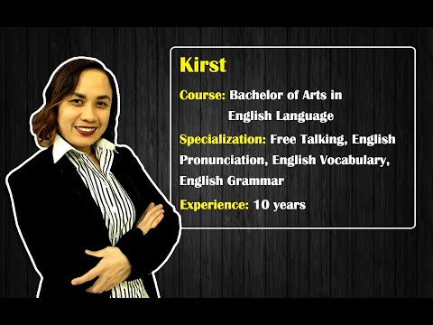 심플영어 Kirst 강사소개