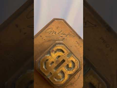 Historic BBC Broadcasting House Architect Presentation paperweight? 1928-1931