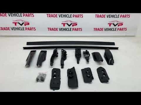 For Toyota RAV 4 2006-2012 Raised Roof Rails Rack Bars Pair Aluminium Black video