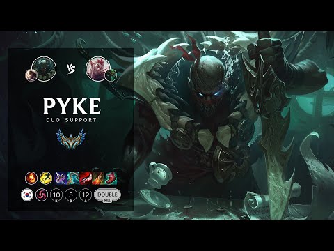 Pyke Support vs Rakan - KR Challenger Patch 12.16
