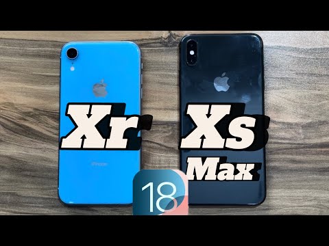 iOS 18 - iPhone Xr vs iPhone Xs Max