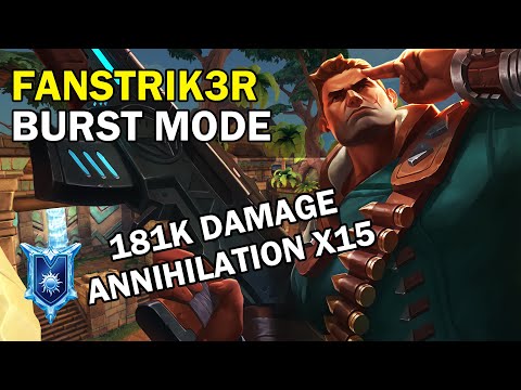 181K Damage fanStrik3r Viktor Paladins Competitive (Diamond) BURST MODE - Annihilation X15