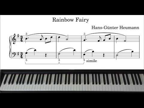 Rainbow Fairy - Hans-Günter Heumann | Slow Easy Piano Version with Sheets