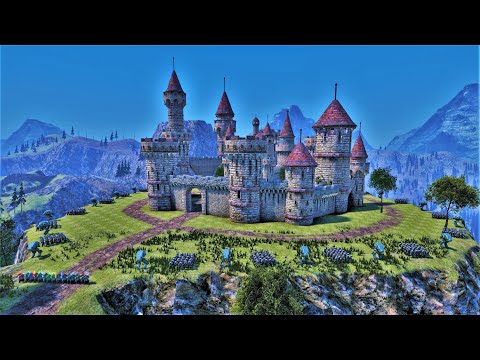 Sci-Fi Army Try To Defend Fortress  From 40.000 Zombie Apocalypse - Ultimate Epic Battle Simulator