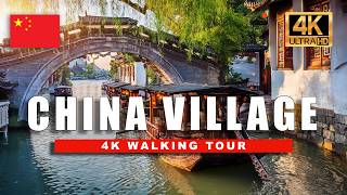 🇨🇳 [4K] China Water Town Walking Tour - Relaxing Village Walk Suzhou, Zhouzhuang | 4K HDR 60fps