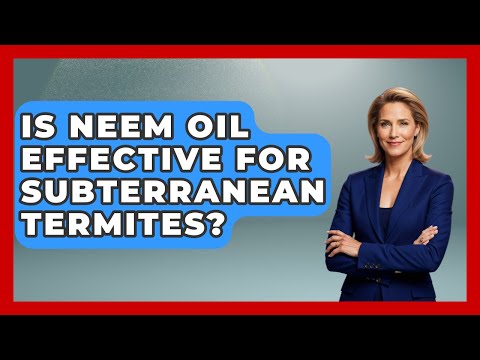Is Neem Oil Effective For Subterranean Termites? - Insects and Invaders