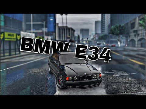 GTA 5 BMW M5 E34 Black edition Test Driving